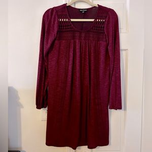 Maroon long sleeve dress size s